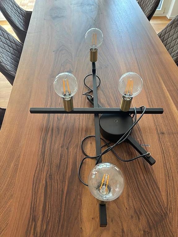 Lampen: verstellbare Lampe schwarz/gold – Gebraucht aus Luzern von Janbor 2