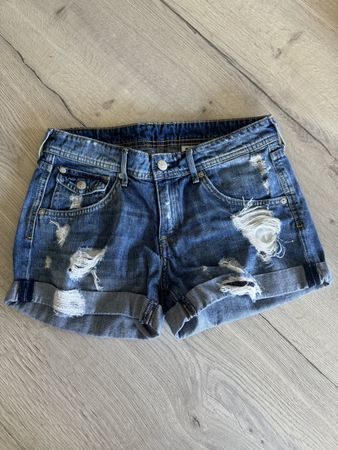 Short bleu denim T36
