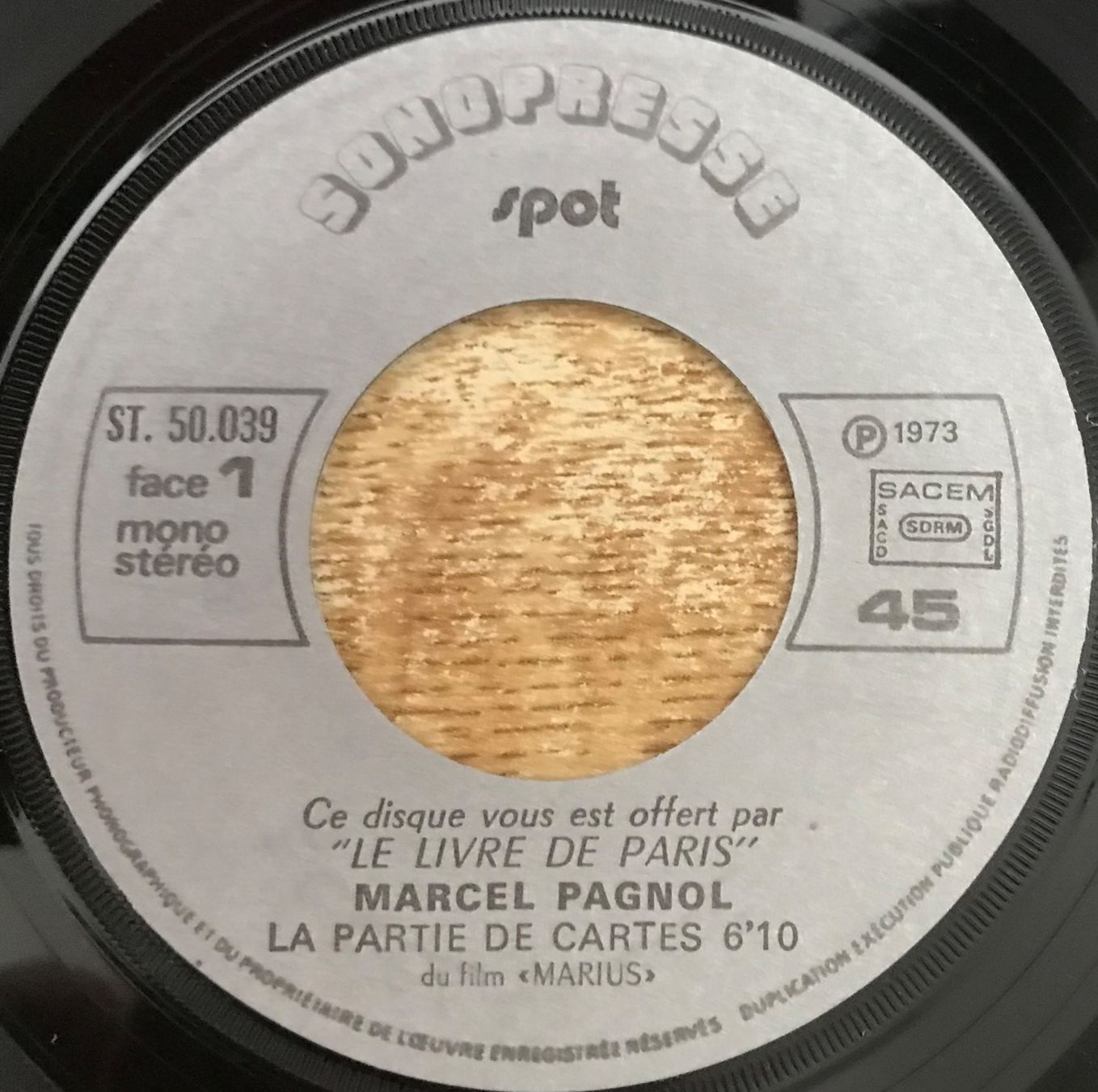Dischi in vinile: MARCEL PAGNOL - LA PARTIE DE CARTES – Usato da Bussigny venduto da vinyl-pas-cher 2