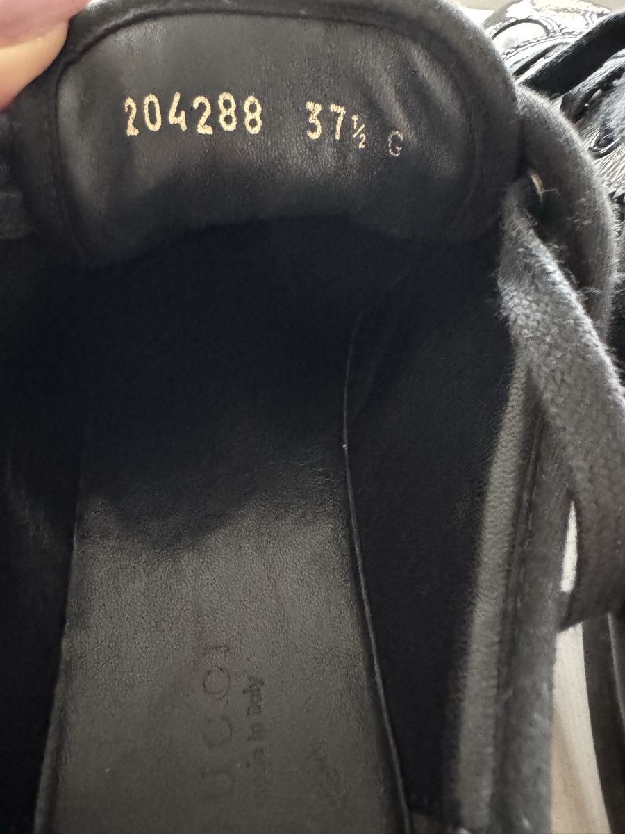 Gucci Chaussures hommes: Gucci Sneaker schwarz Leder – Neuf (Voir description) à Zürich par Jen10 6
