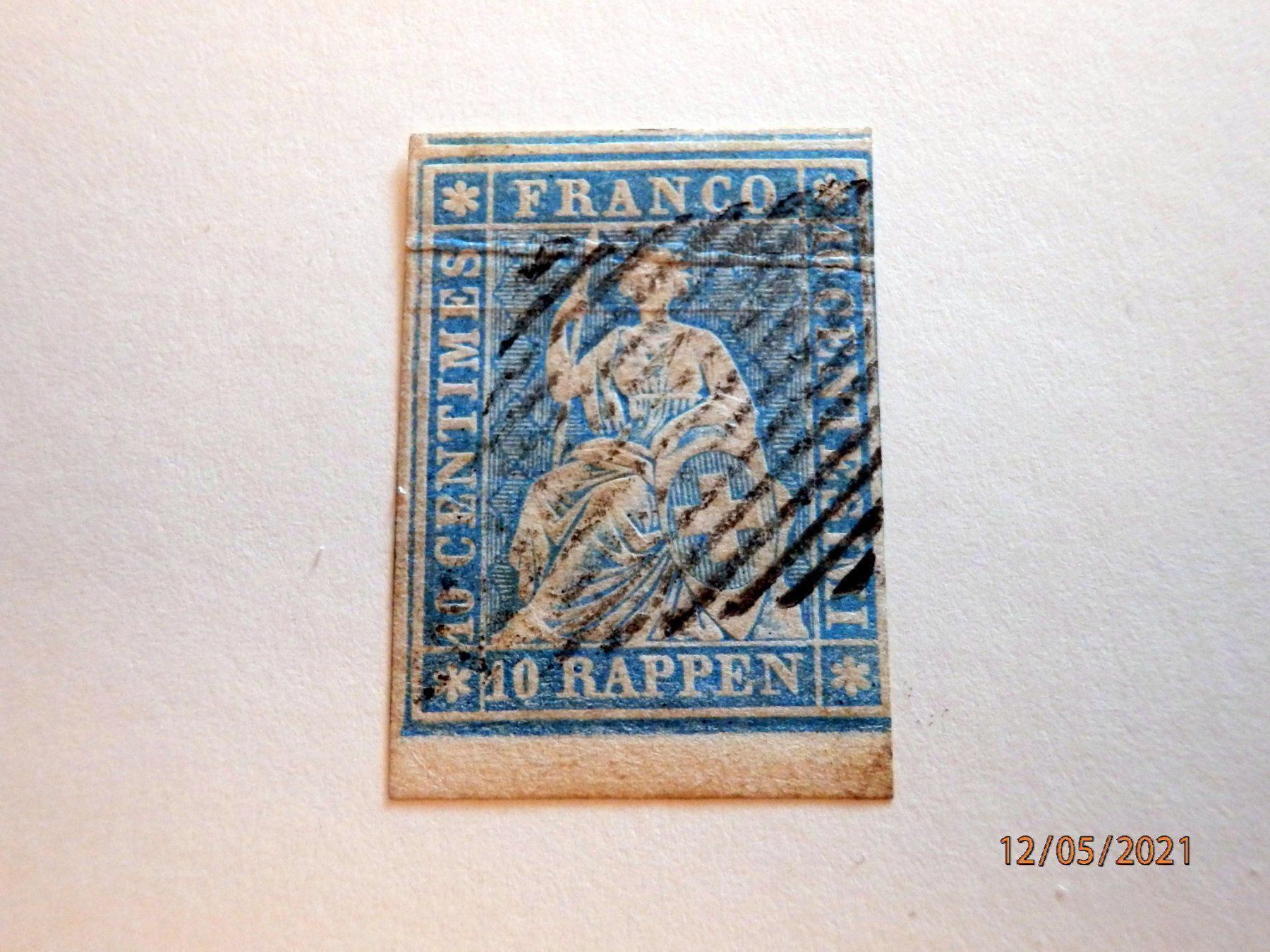 Tous les timbres: Strubel, ZNr.23Cb: Bogenrand, SBK 200.00 – D'occasion à Ueberstorf par dinbau 2