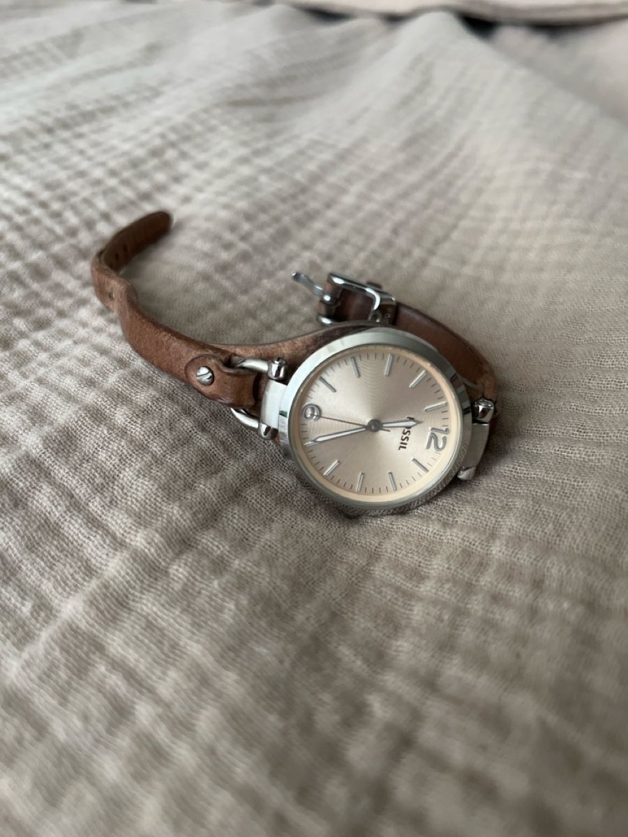 Fossil Orologi: Fossil Damenuhr Lederarmband – Usato da Regensdorf venduto da tan_2r7w