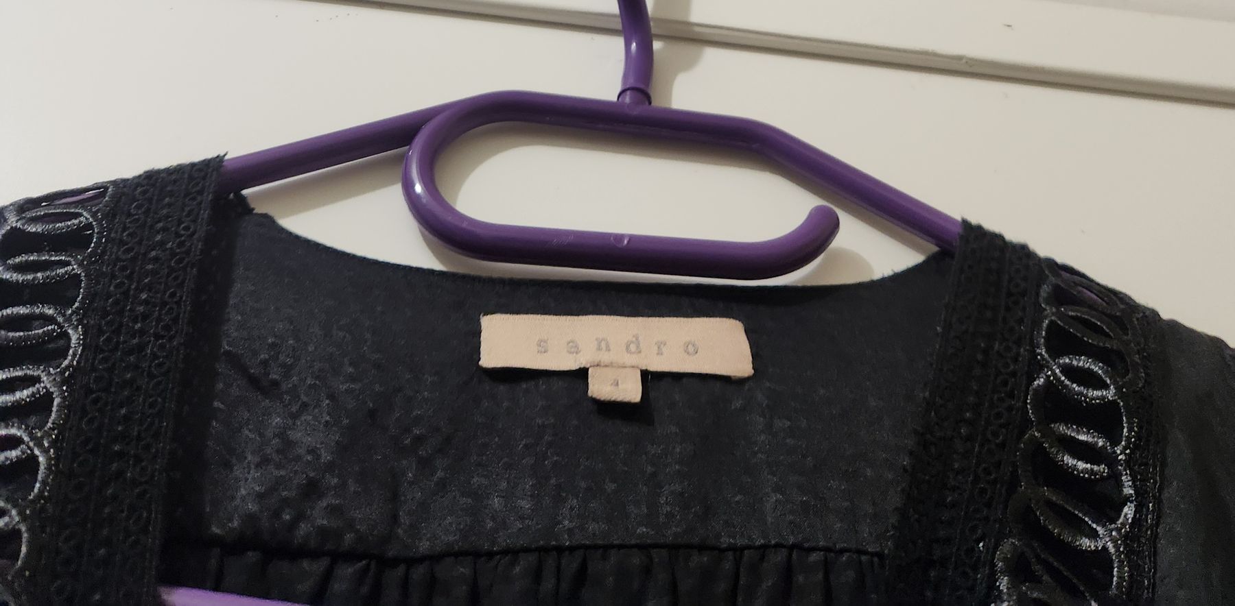 Sandro Kleider: Robe noire Sandro 100% Soie taille S/M – Gebraucht aus Niedergösgen von Eva2410 5