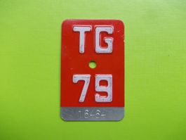 Velonummer / Fahrradnummer TG 79