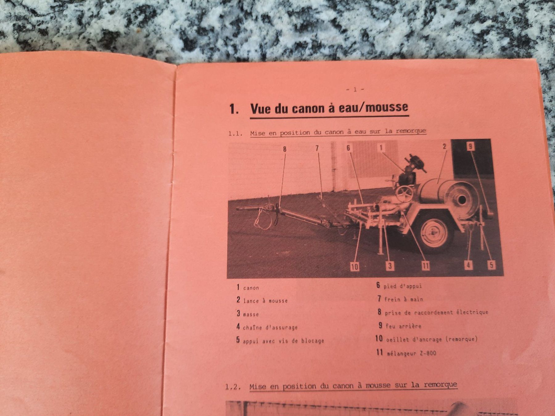 Bücher: Instruction de service pour le canon à eau/mousse SF+E – Gebraucht aus Ruswil von Sammlergeist 1