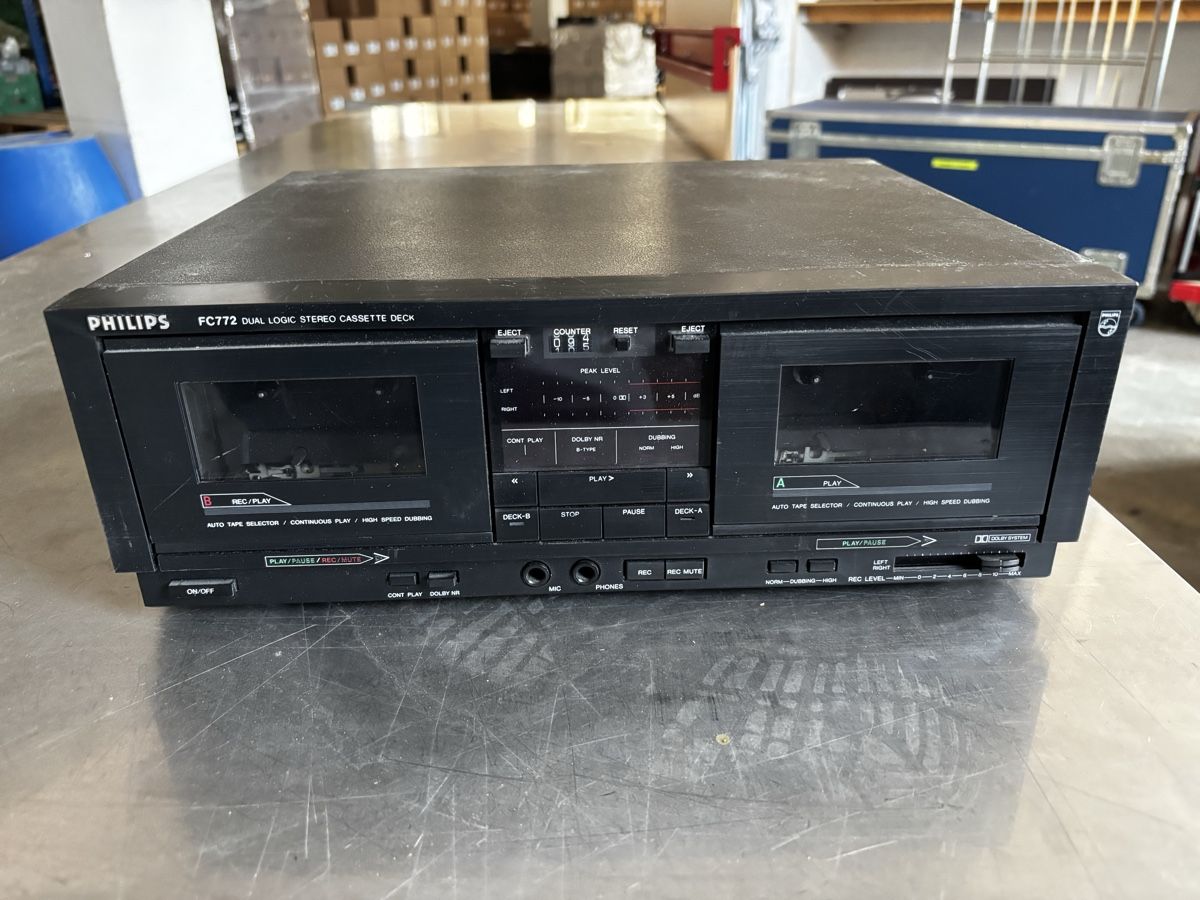 Philips Registratori: PHILIPS FC772 DUAL LOGIC STEREO CASSETTE DECK – Usato da Bern venduto da jcmda 3
