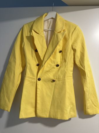 Stylischer, gelber Blazer, Gr. 36 – Perfekt für den Frühling