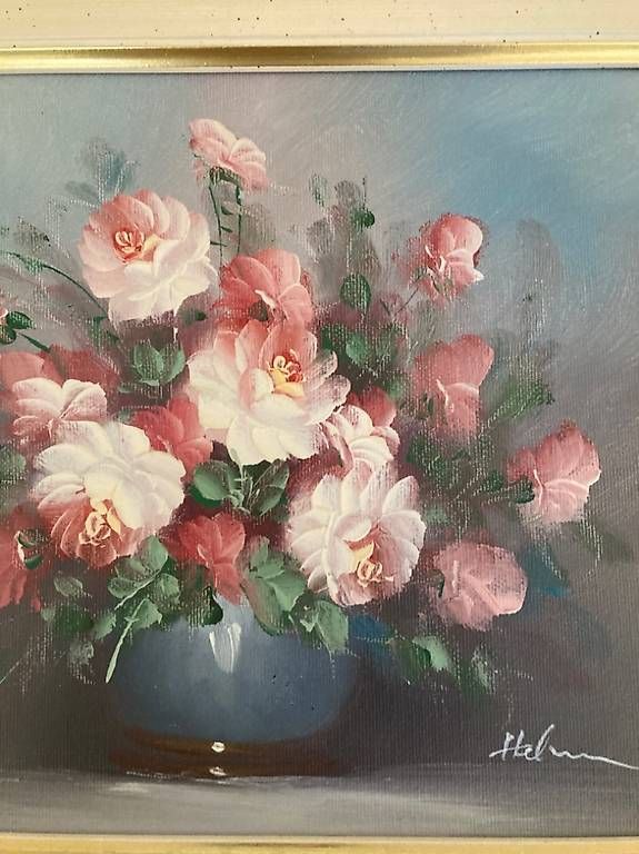 Dipinti: Tableau nature morte vase fleurs – Usato da Versoix venduto da jen_k2qv 3