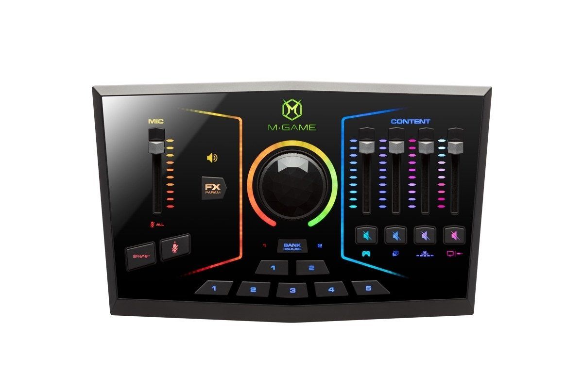 M-Audio Attrezzatura per studi di registrazione: M-GAME RGB Dual - Streaming Interface/Mixer – Nuovo e nell'imballaggio originale da Horgen venduto da Ausverkauf2000
