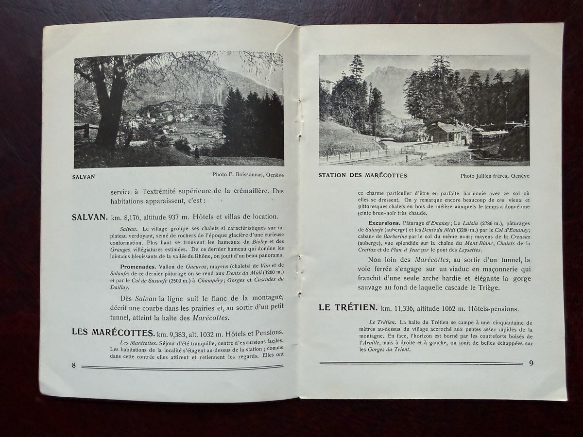 Bücher: Brochure Martigny Chamonix Train Électrique 1910 – Gebraucht aus Fribourg von Ardoffel 4