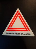 Vintage Rar Sticker Aufkleber Helvetia Feuer fluoreszierend