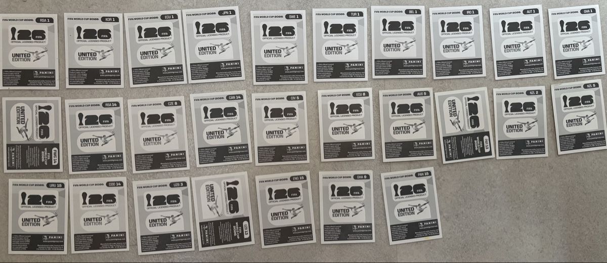 Panini Carte collezionabili: 27 Panini Bilder WM 2026 – Nuovo (secondo la descrizione) da Münchenbuchsee venduto da FCBolle 1