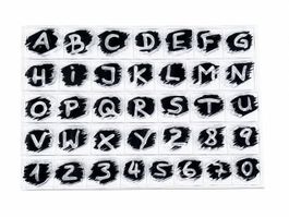 Neues Set  Motivstempel ABC, Buchstaben  und Zahlen