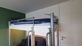 Hochbett für Jugendliche Metall/Holz