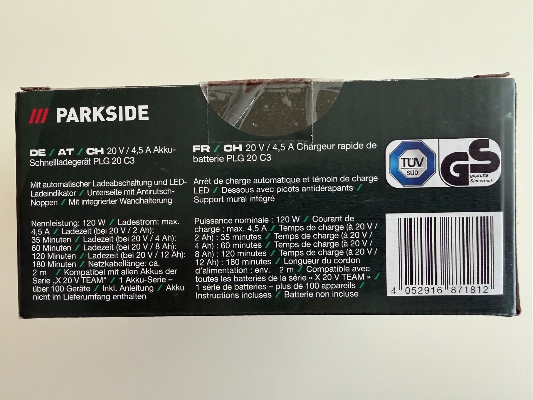 Parkside Accus & piles: Parkside chargeur 20 V – Neuf avec emballage d'origine à St-Gingolph par GoldenKeys 2