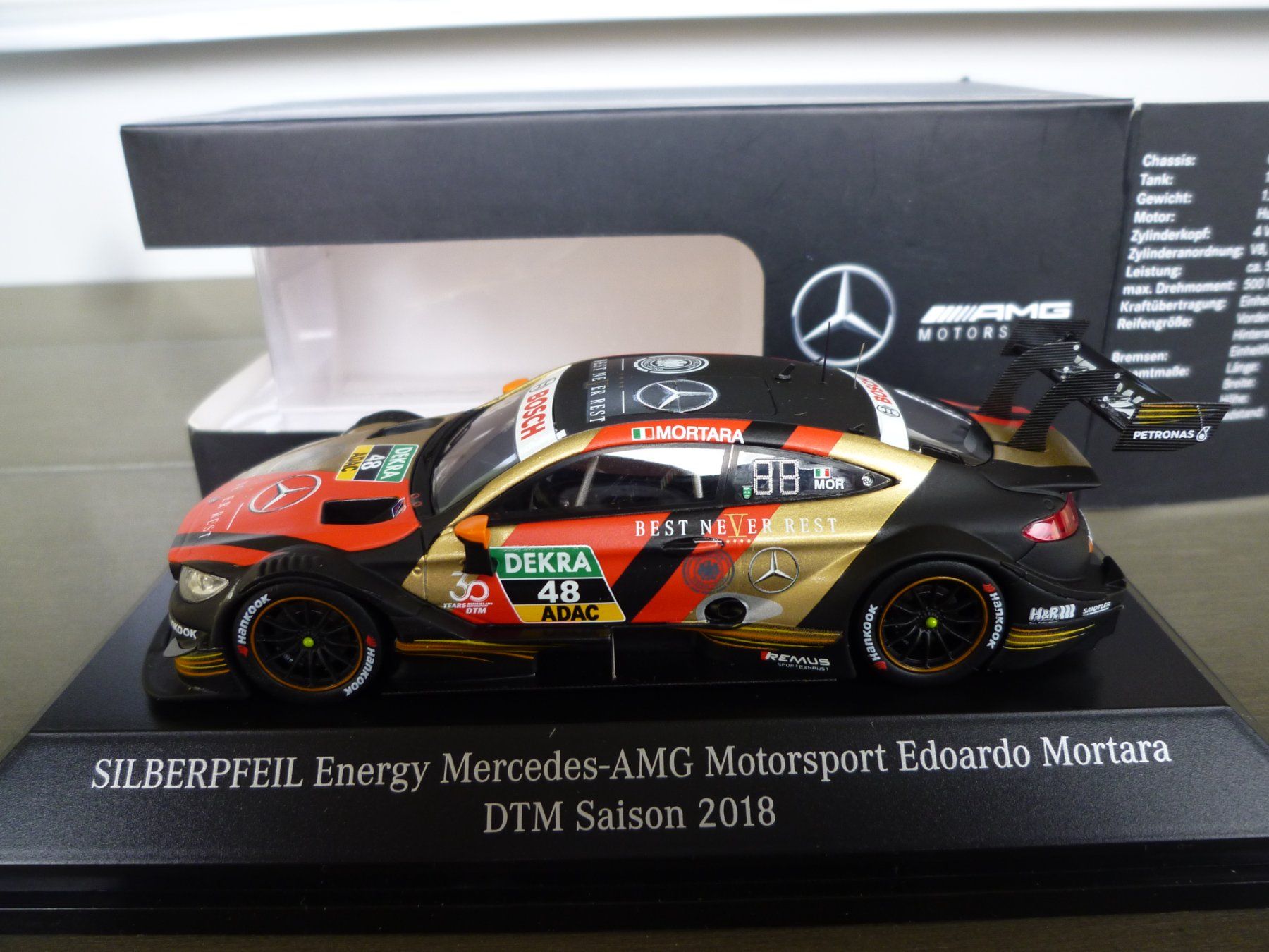Mercedes-Benz Modellini d'auto: Mercedes AMG (DTM 2018) – Nuovo e nell'imballaggio originale da Flawil venduto da Imperiosud 3