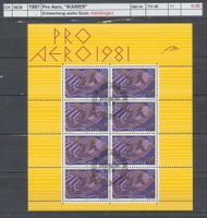 1981 Pro Aero, "IKARIER", Kleinbogen, gestempelt