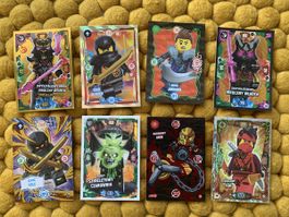 Lot 8 cartes à collectionner Lego Ninjago