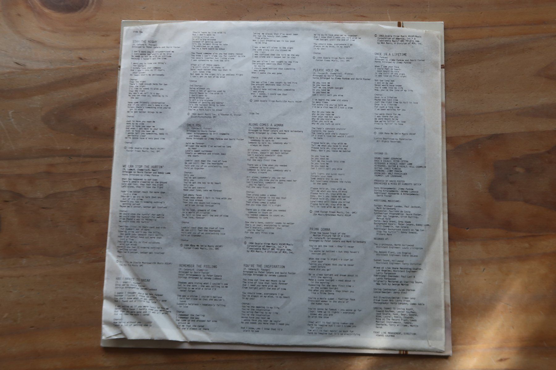 Dischi in vinile: CHICAGO - 17 - VINYL LP – Usato da Basel venduto da Patiscat 4