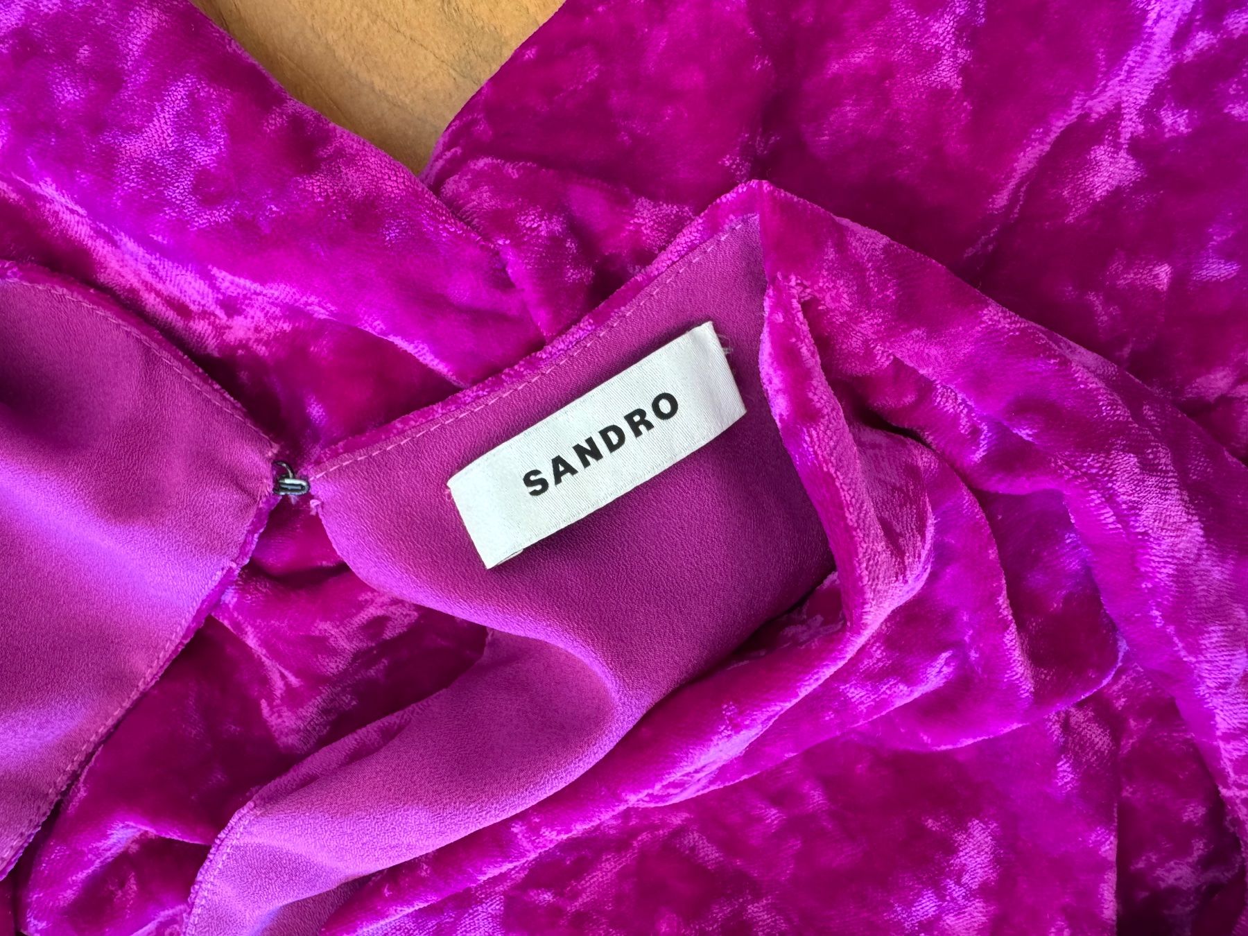Sandro Kleider: SANDRO Traum mega Samtkleid, Fuchsia/Magenta Gr.  36 – Neu (gemäss Beschreibung) aus Meiringen von snahhanssnah 4