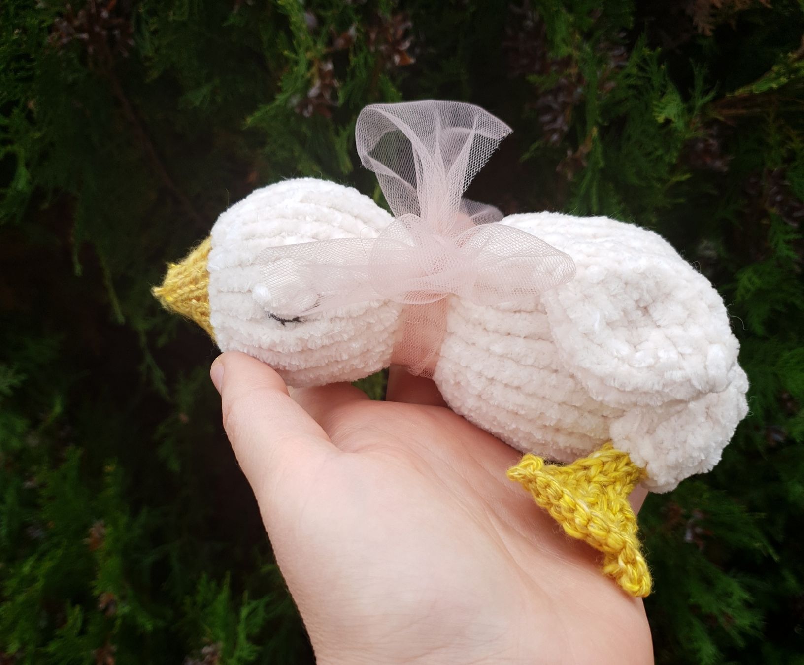 Tutte le decorazioni: Handgestrickten Gans OOAK Dekor circa 16 cm – Nuovo (secondo la descrizione) da Gelterkinden venduto da Macrameed 5