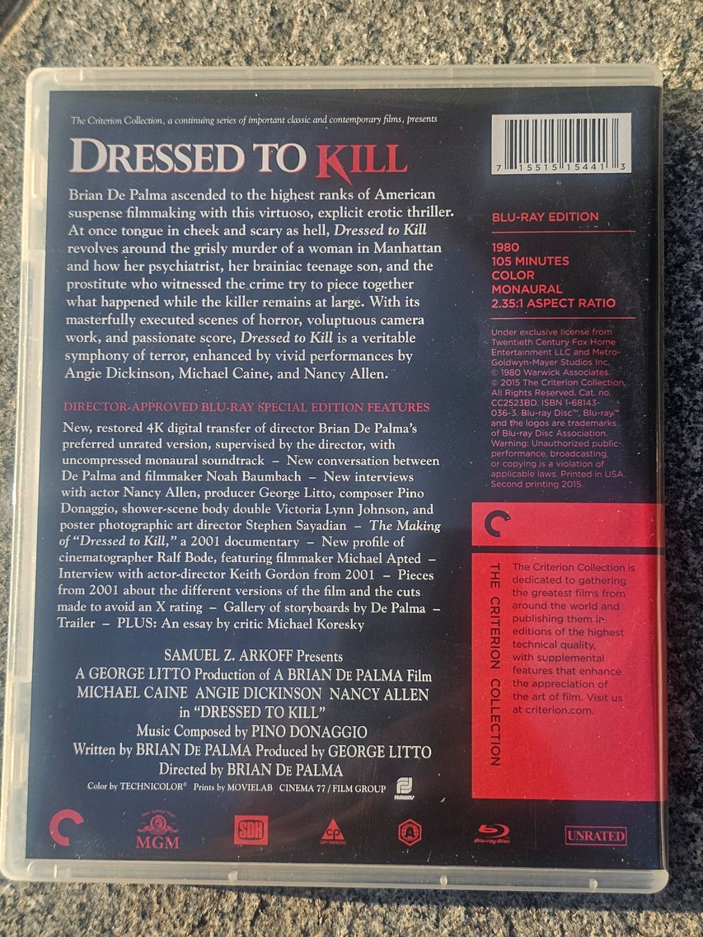 Alle DVDs: Blu-ray Dressed to Kill – Gebraucht aus Würenlos von Keks 1