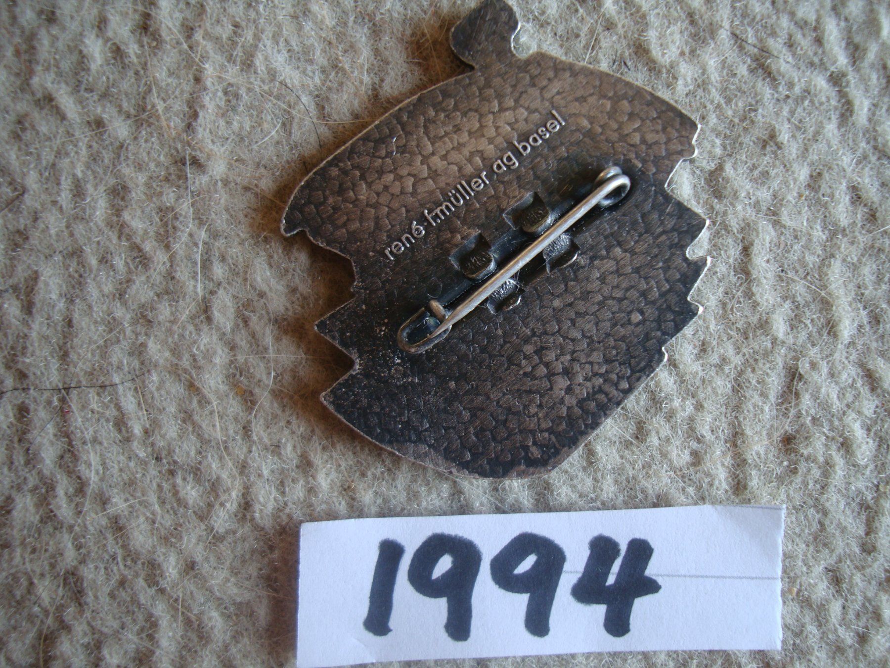 Basler Placchette & Badge: Silberplakette 1994 – Usato da Arlesheim venduto da printz01 1