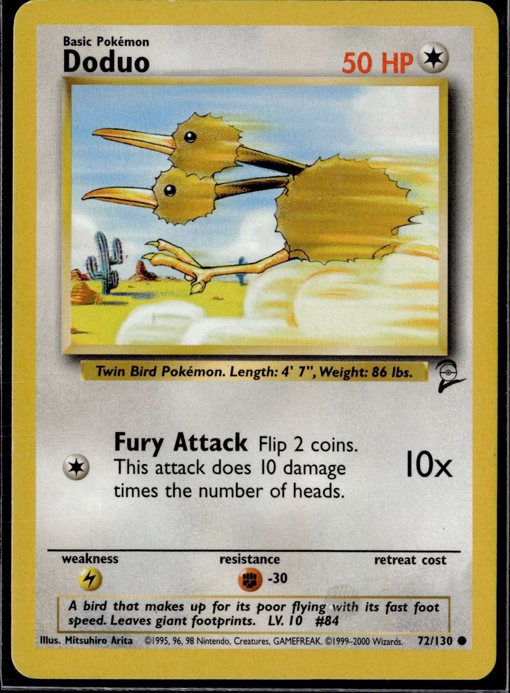 Pokémon Sammelbilder & Trading cards: Doduo Base Set 2 72/130 Pokémon 2000 – Gebraucht aus Zürich von pokemon_cards
