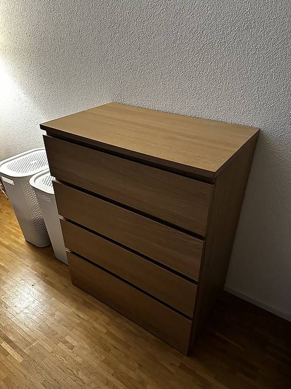 Commodes: Kommode IKEA MALM (eichenbraun)  – D'occasion à Lyss par REAL-R 1