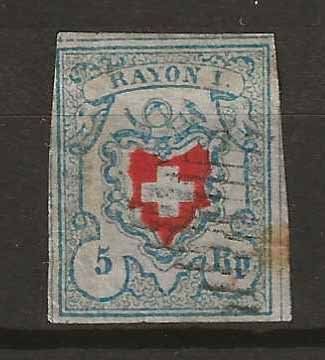 Tutti i francobolli: CH017II - Rayon 17II obl. – Usato da Trélex venduto da Phil_Albert