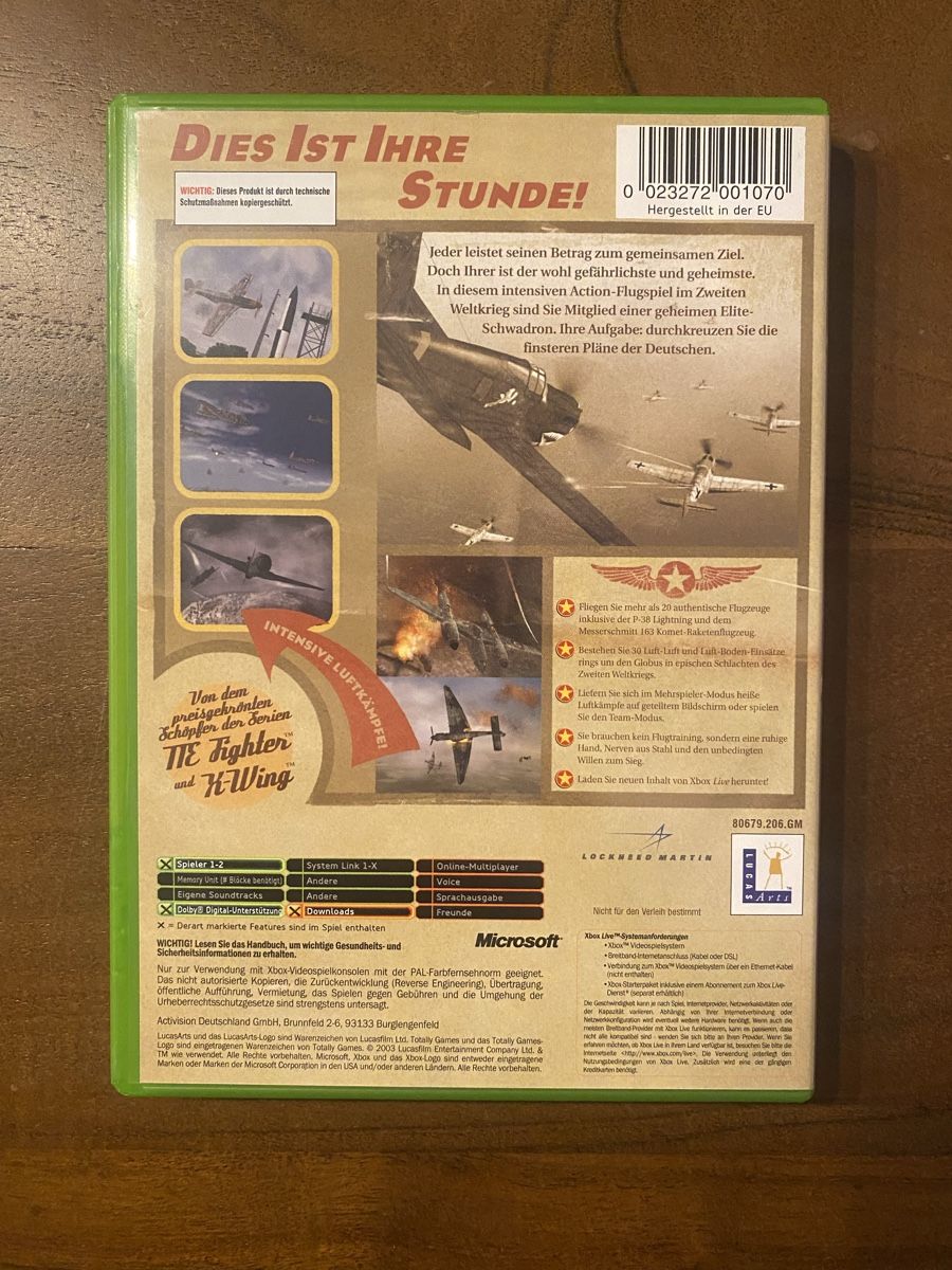 Microsoft Giochi: Secret Weapons Over Normandy für Xbox – Usato da Thunstetten venduto da Virus_33 2
