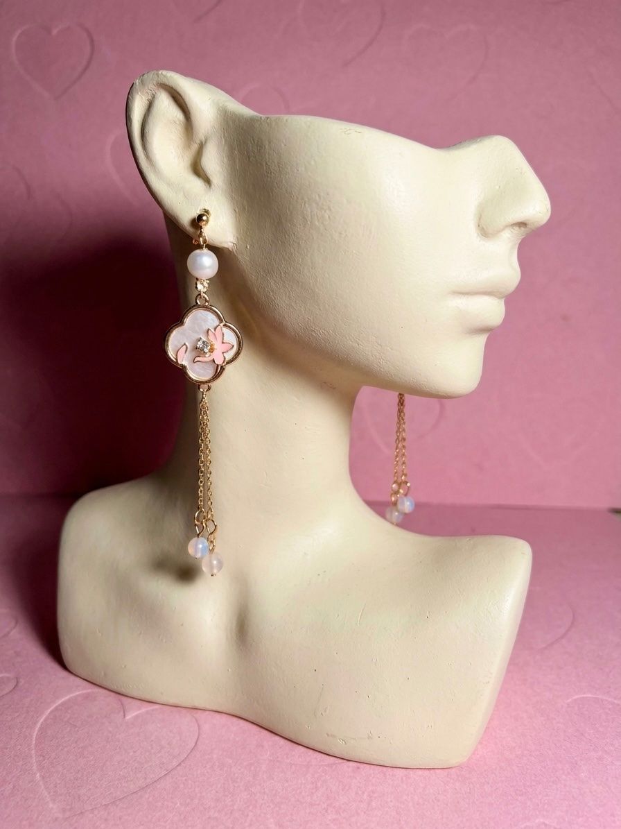 Ohrringe & -stecker: Boucles d'oreilles Lotus Impérial – Neu und originalverpackt aus St-Maurice von Sandrinette123 3