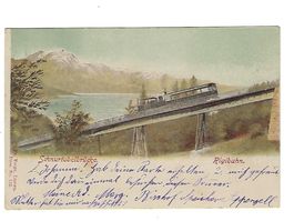 CH, AK Rigibahn Schnurtobelbrücke, Speicher 4.2.1901
