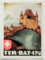 Soldatenmarke 2.WK, Ter Batallion 174, geschn, Wi Ter 339-2