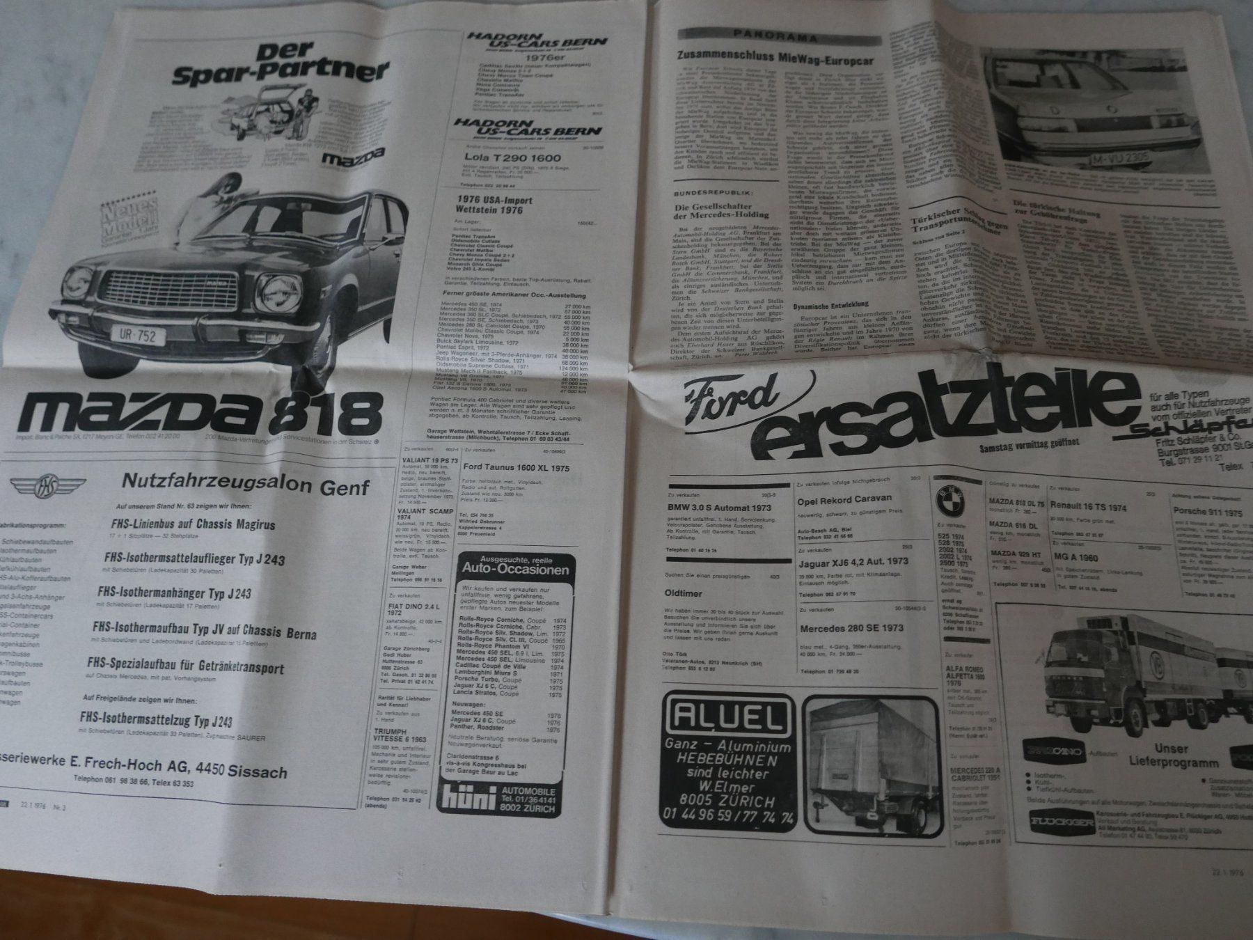 Riviste & Magazine: Automobil Revue 1976 – Usato da Rotkreuz venduto da nigal 1
