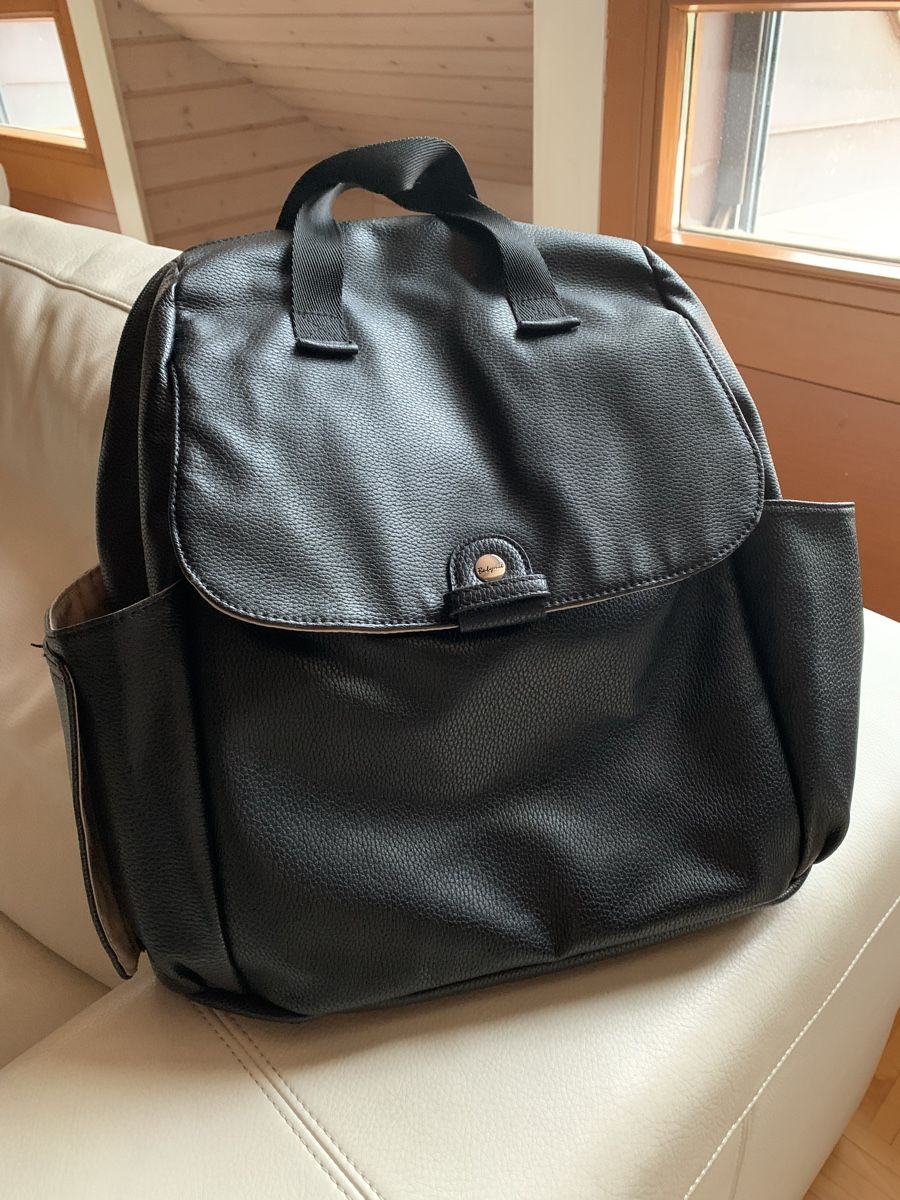 Borse: Babymel London Black Diaper Bag Backpack – Usato da La Croix de Rozon venduto da chr_f5wy