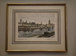 Gravure ancienne de Francfort