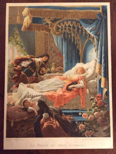 Grafica & Litografie: Chromo - La Belle au Bois Dormant – Usato da Genève venduto da edelweiss1900 1
