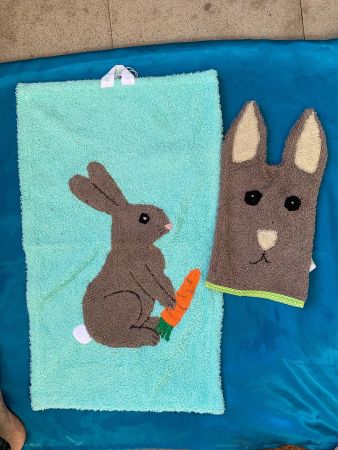 Waschlappen-Set Hase