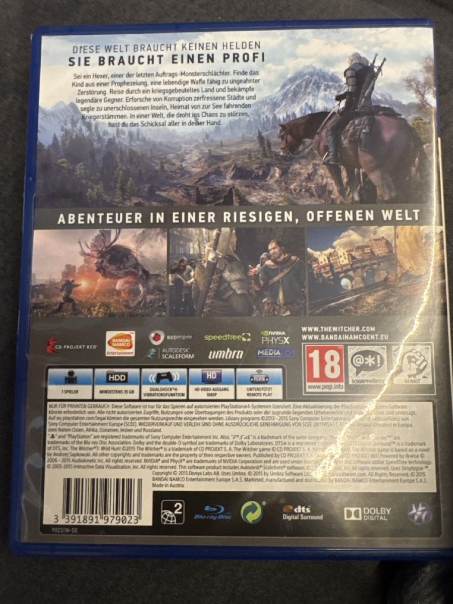 Spiele: The Witcher 3 Wild Hunt PS4 Spiel – Gebraucht aus Theilingen von Michele05 1