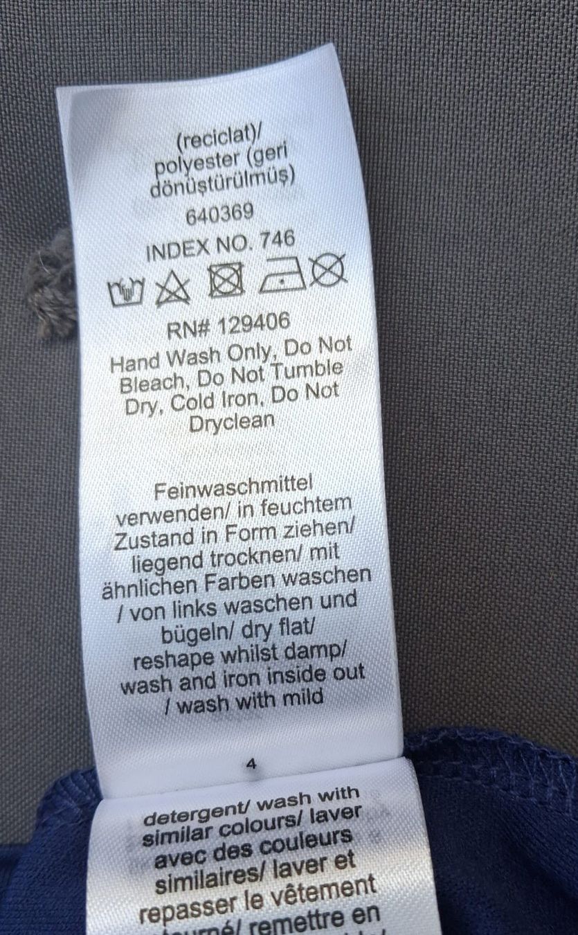 Vestiti: Chiffonkleid, Cocktailkleid mitternachtsblau Grösse 44 – Nuovo (secondo la descrizione) da Winterthur venduto da mar_jwg7 6