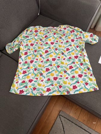 Maglietta bonprix fantasia floreale EUR 52/54 2XL GOTS coton