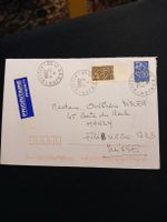 Lettre avec timbres rares de collection, Le Donjon , France
