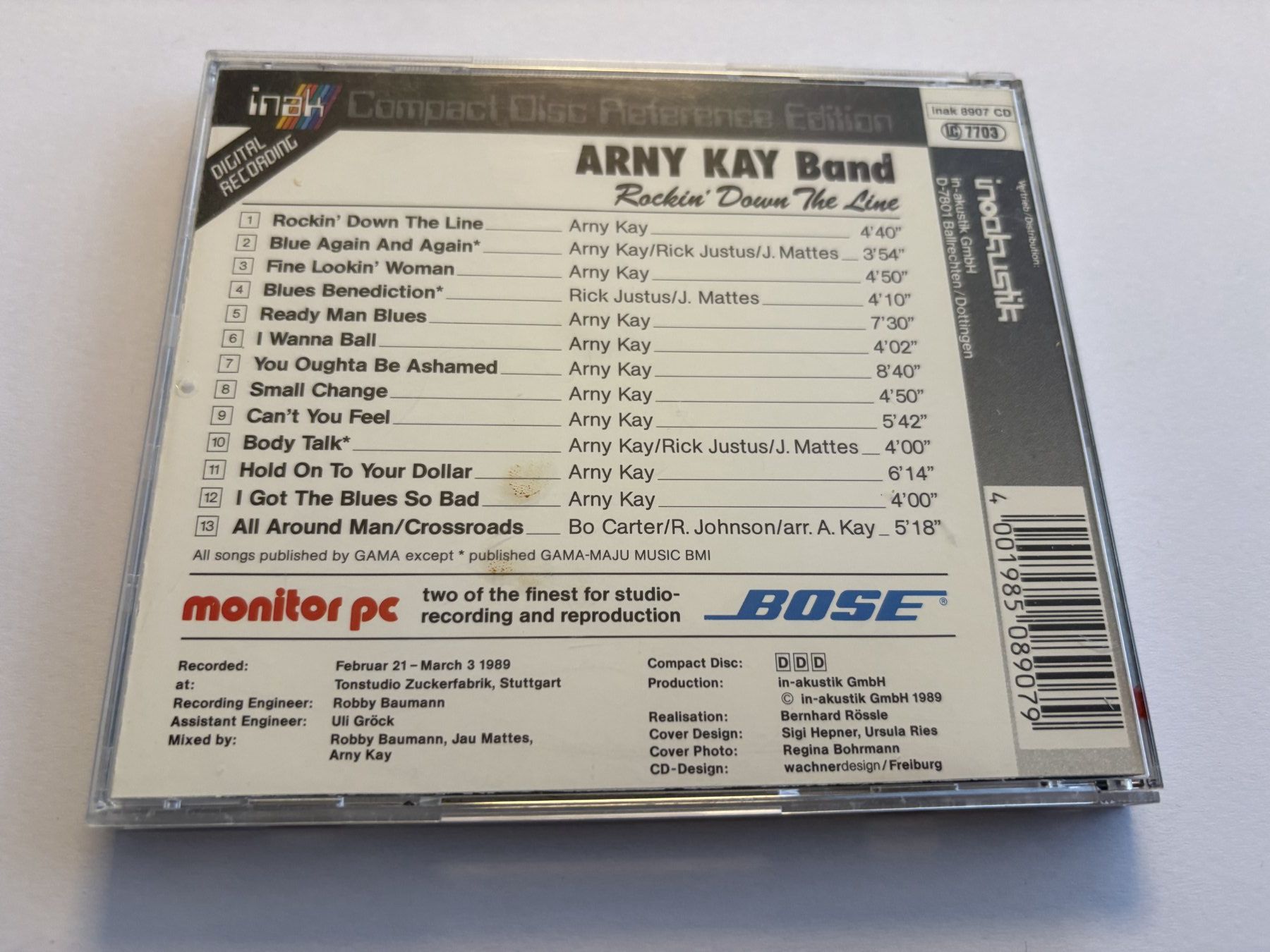CD: ARNY KAY BAND - Rockin' down the line – Usato da Lohn-Ammannsegg venduto da Gladiator 1