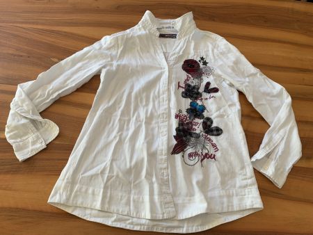 DESIGUAL tolle Bluse schöne Details Gr. M