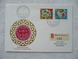 14.4.86 Sonderdatumstempel ET 1100 Jahre Herzogenbuchsee
