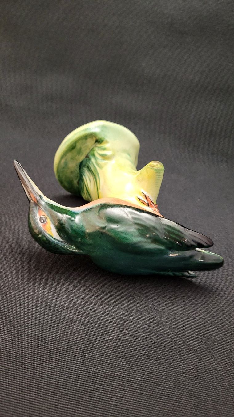 Wagner & Apel Figuren: Handbemalter Eisvogel WAGNER & APEL – Gebraucht aus Basel von spinne02 7
