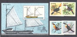 Brazil Brésil - 1983 - MNH** - Birds - Mi #1964-1967 + Bonus