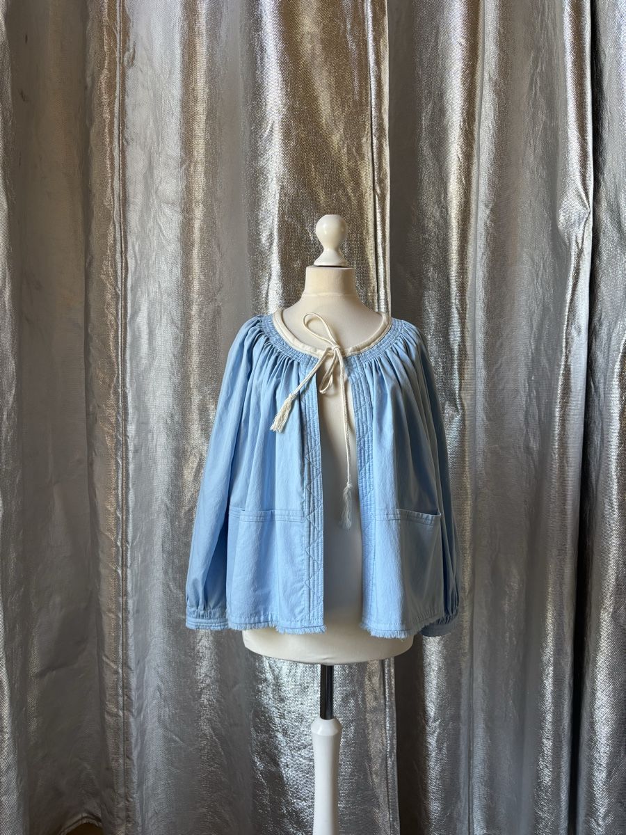 Forte Forte Giacche: FORTE FORTE Jacke Bluse Hellblau Gr. 2 (S/M) – Nuovo (secondo la descrizione) da Ottoberg venduto da toomanydresses