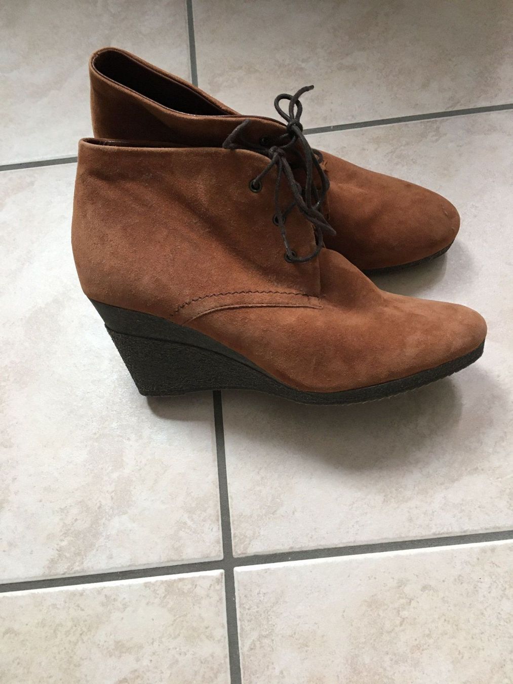 Scarpe da donna: 024 Braune Wildlederschuhe – Nuovo (secondo la descrizione) da Sion venduto da NoblesOfHelvetia 1